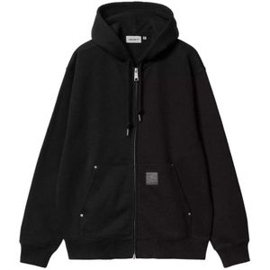 Carhartt Wip, Heren, Sweatshirts & Hoodies, Zwart, Maat: L Katoen,