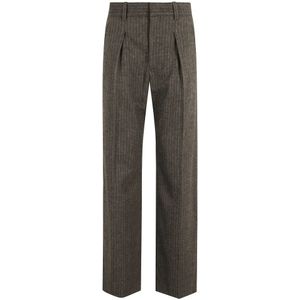 Isabel Marant, Dames, Broeken, Bruin, Maat: S Wol,
