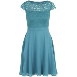 vera mont, Dames, Jurken, Blauw, Maat: L Chiffon,