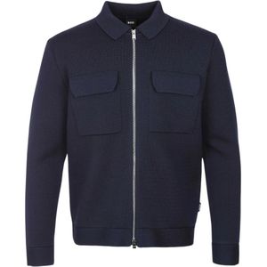 Hugo, Heren, Jassen, Blauw, Maat: L Wol,