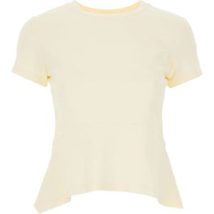 Liviana Conti, Dames, Tops, Beige, Maat: S Katoen,