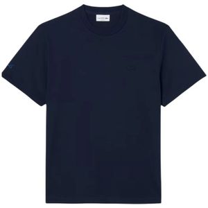 Lacoste, Heren, Tops, Blauw, Maat: L Katoen,