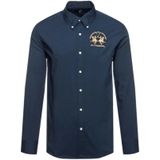 La Martina, Heren, Overhemden, Blauw, Maat: S Katoen,