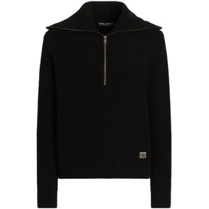 Dolce & Gabbana, Heren, Truien, Zwart, Maat: XL