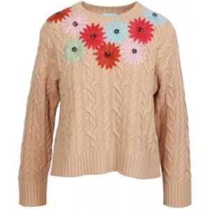 Weekend Max Mara, Dames, Truien, Bruin, Maat: S Wol,