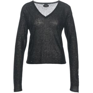 Pinko, Dames, Tops, Zwart, Maat: XL