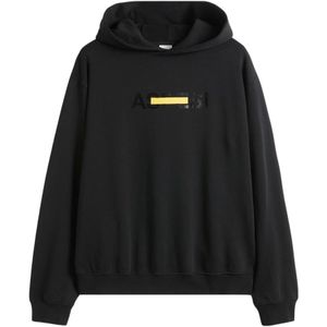 Aspesi, Heren, Sweatshirts & Hoodies, Zwart, Maat: M Katoen,