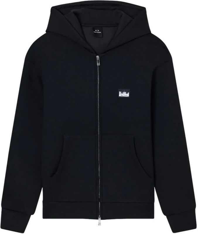 Armani Exchange, Heren, Sweatshirts & Hoodies, Zwart, Maat: S