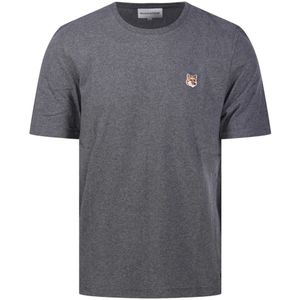 Maison Kitsuné, Heren, Tops, Grijs, Maat: M Katoen,