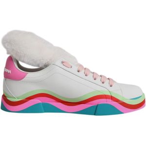 Dolce & Gabbana, Dames, Schoenen, Veelkleurig, Maat: 39 EU Leer,