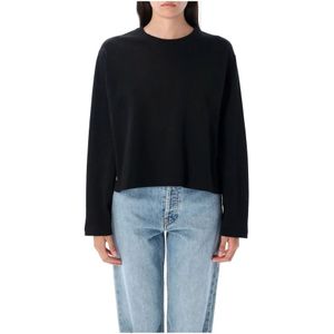 Polo Ralph Lauren, Dames, Tops, Zwart, Maat: M Katoen,