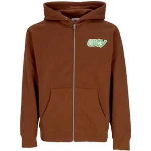 Obey, Heren, Sweatshirts & Hoodies, Bruin, Maat: XL Katoen,