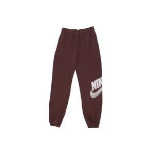 Nike Dance Fleece Oversized Broek , Brown , Dames , Maat: XS