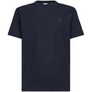 Burberry, Heren, Tops, Blauw, Maat: L