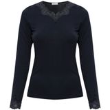 Hanro, Dames, Tops, Blauw, Maat: XS Leer,