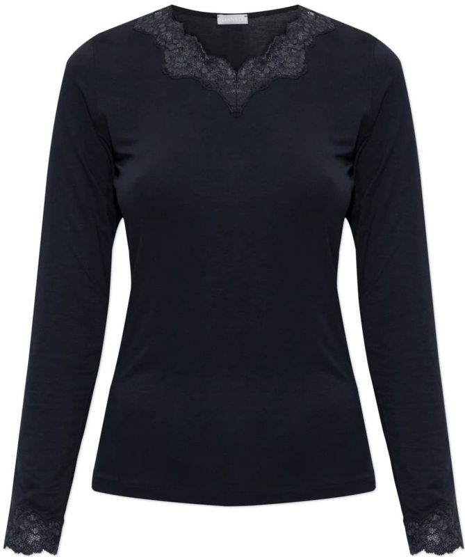 Hanro, Dames, Tops, Blauw, Maat: XS Leer,