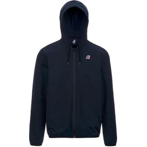 K-Way, Heren, Jassen, Blauw, Maat: S Poliester,