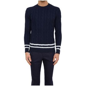 Eleventy, Heren, Truien, Blauw, Maat: M Wol,