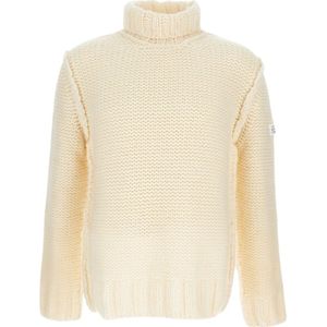 MM6 Maison Margiela, Heren, Truien, Beige, Maat: M Wol,