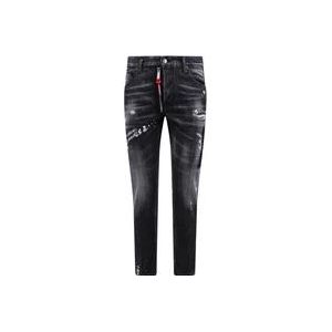 Dsquared2 Zwarte Denim Skater Jeans , Black , Heren , Maat: XL