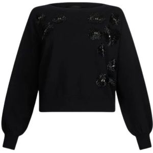 Liu Jo, Dames, Truien, Zwart, Maat: L Viscose,