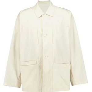 Lemaire, Heren, Jassen, Wit, Maat: L Katoen,