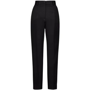 Dolce & Gabbana, Dames, Broeken, Zwart, Maat: S Wol,