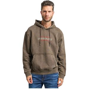 Guess Jeans - Reg America Trad - Hoodie - Heren - Katoen