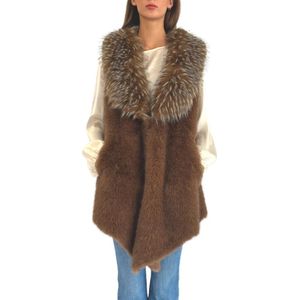 Nenette, Dames, Jassen, Bruin, Maat: XS Poliester,