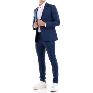 Mulish, Heren, Pakken, Blauw, Maat: 3XL Viscose,