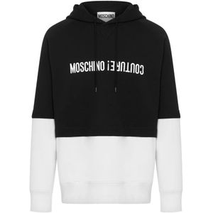 Moschino - Hoodie - Zwart - Heren - 100% Katoen