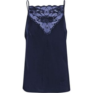 By Malene Birger, Dames, Tops, Blauw, Maat: XS Nylon,