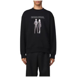 Cara - Sweatshirt - Zwart - Graphic Print