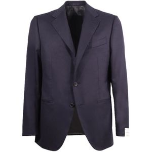 Caruso, Heren, Jassen, Blauw, Maat: L Wol,