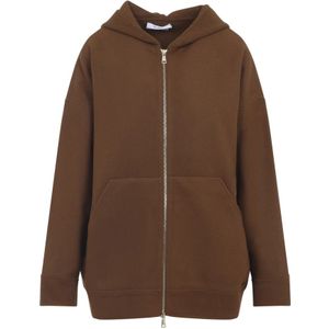 Max Mara, Dames, Sweatshirts & Hoodies, Bruin, Maat: XS Wol,