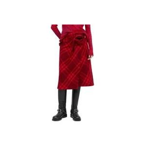 Burberry Skirts , Red , Dames , Maat: XS