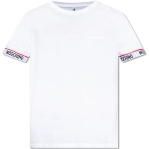 Moschino, Heren, Tops, Wit, Maat: 2XL Katoen,