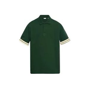 Burberry Polo shirt met logo , Green , Heren , Maat: S