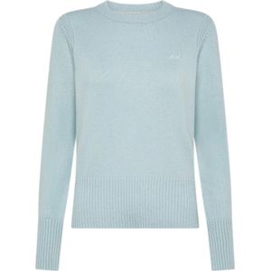 Sun68, Dames, Truien, Blauw, Maat: S