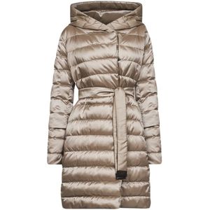 Max Mara, Dames, Mantels, Beige, Maat: XS Leer,