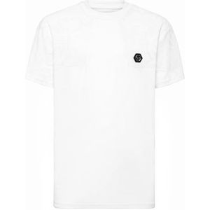 Philipp Plein, Heren, Tops, Wit, Maat: M Katoen,