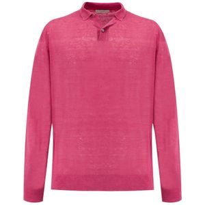 Ballantyne, Heren, Truien, Roze, Maat: 3XL Linnen,