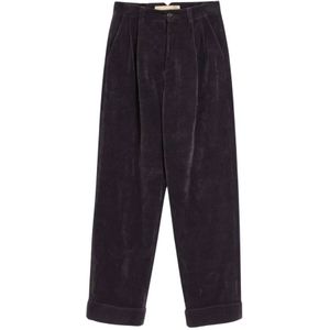 Valentino, Heren, Broeken, Blauw, Maat: M Velours,