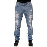 Dolce & Gabbana, Heren, Jeans, Blauw, Maat: 2XL Denim,