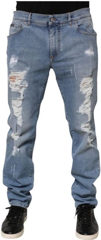 Dolce & Gabbana, Heren, Jeans, Blauw, Maat: 2XL Denim,