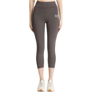Emporio Armani Ea7, Dames, Broeken, Bruin, Maat: S Poliester,