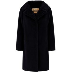 Herno, Dames, Mantels, Zwart, Maat: XS Katoen,