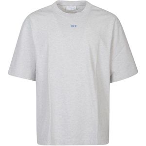 Off White, Heren, Tops, Grijs, Maat: L