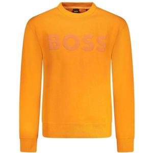 Hugo, Heren, Sweatshirts & Hoodies, Oranje, Maat: S Katoen,