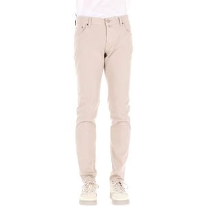 Jacob Cohën, Heren, Jeans, Roze, Maat: W33 Katoen,